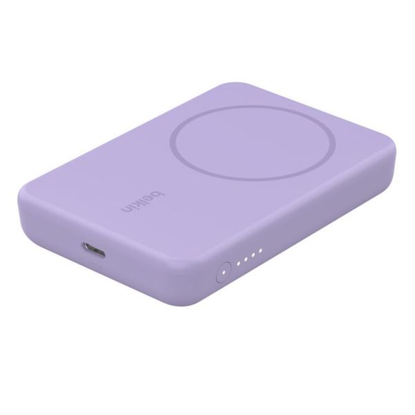 [mtech] Belkin Boost Charge Magnetic Wireless Power Bank 5K + Stand  White/Black [LOCAL SG DELIVERY]