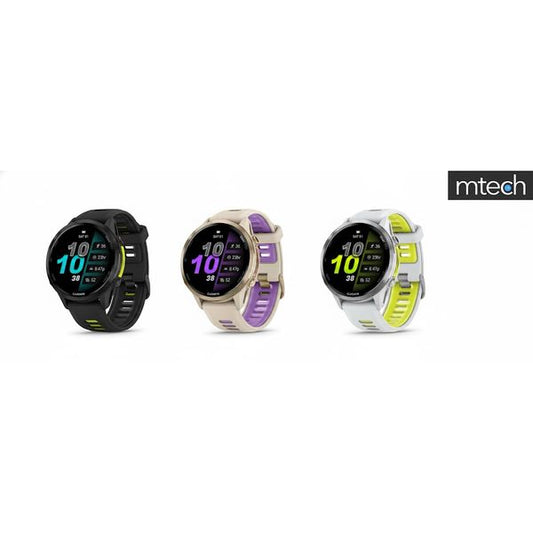 【mtech】Garmin GPS Running Smart Watch Forerunner 970 47mm【LOCAL SG DELIVERY】 - Black/Amp Yellow