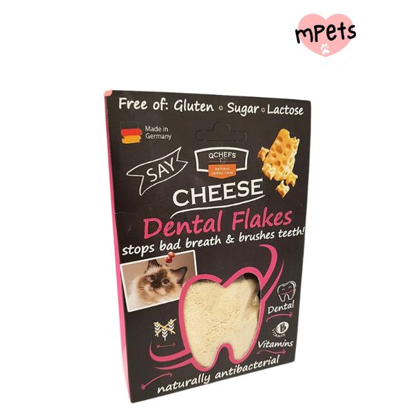 [mPets] QCHEFS DENTAL FLAKES TOPPER FOR CATS 80G (LOCAL SG DELIVERY )