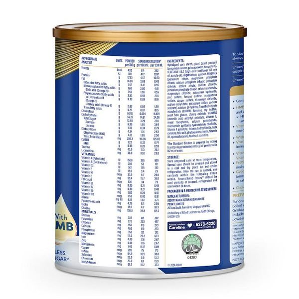 [mobileaid] Abbott Ensure Life StrengthPro Plant Based Almond Flavoured 800g [LOCAL SG DELIVERY]