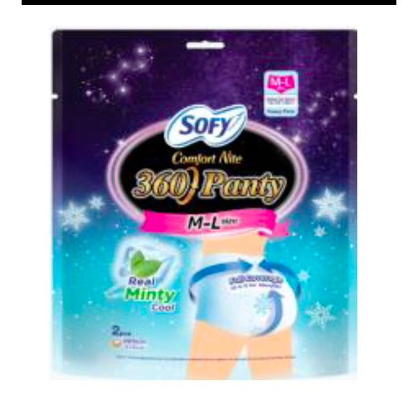 Sofy Comfort Nite 360 Panty Original/Minty (Size: S-M/M-L) 2's – view 3