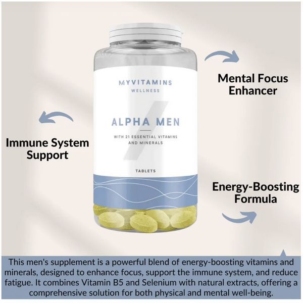 [mfoods] Myprotein, Men Multivitamin Tablets, 21 Essential Vitamins & Minerals, Healthy Immune System & Boost Energy,120-240 Tabs [LOCAL SG DELIVERY]
