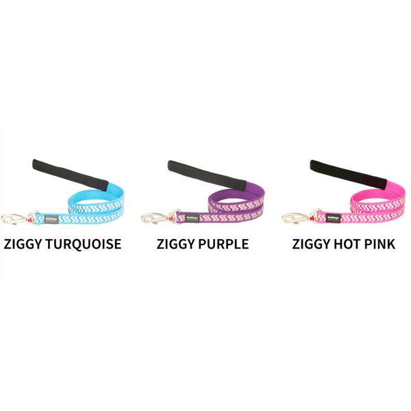 [mPets] Qpet Fixed Dog Leads - Reflective ZIGGY Range (Small/15mm/20mm/Large) [LOCAL SG DELIVERY]