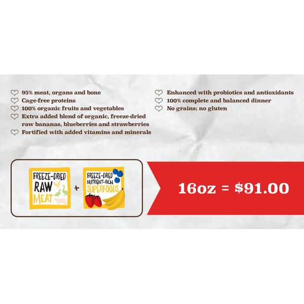 [mPets] Stella & Chewy's SuperBlends Dog Meal Mixer- With Added Vitamins and Minerals (16oz Bag) [LOCAL SG DELIVERY]