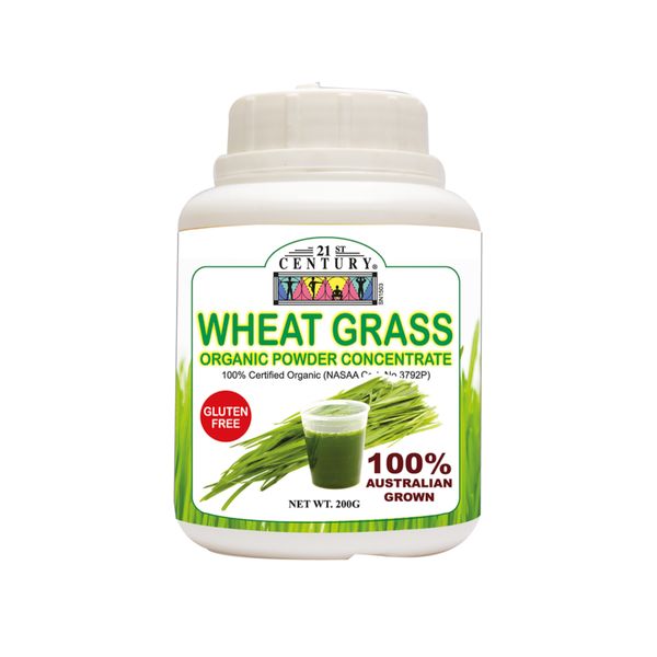[mobileaid] 21st Century Wheat Grass Powder Concentrate 200gm [LOCAL SG DELIVERY]