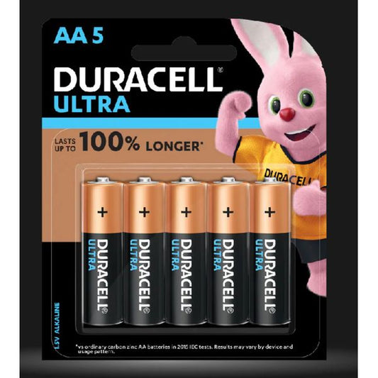 [mtech] Duracell Alkaline AA Batteries, pack of 5 [LOCAL SG DELIVERY]