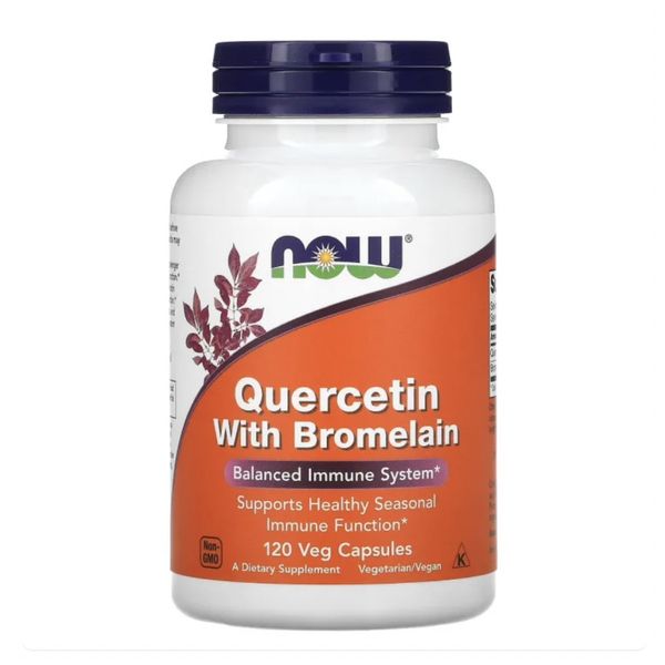 [mfoods] NOW Foods, Quercetin with Bromelain, Supports Immune System, 120 Veg Capsules  [LOCAL SG DELIVERY]