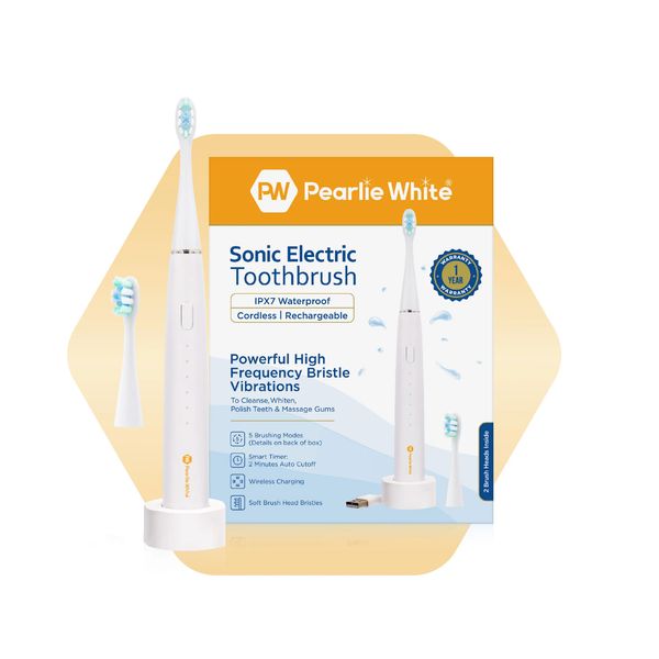 [mtech] Pearlie White Sonic Electric Toothbrush [LOCAL SG DELIVERY]