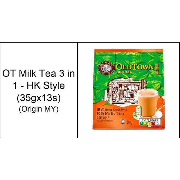 Milk Tea 3-in-1 HK Style/Teh Tarik/White