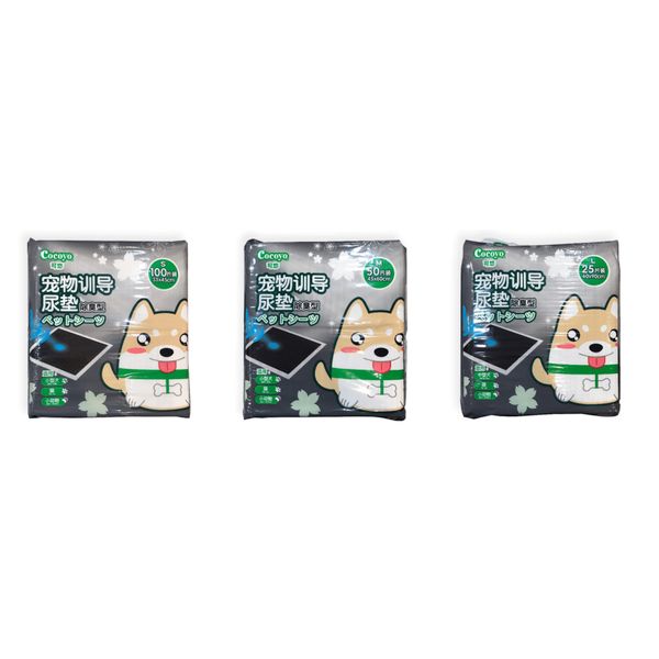 [mPets] Cocoyo Charcoal Small (33cm x 45cm)/Medium (45cm x 60cm)/Large (60cm x 90cm) pee pads for pets [LOCAL SG DELIVERY]