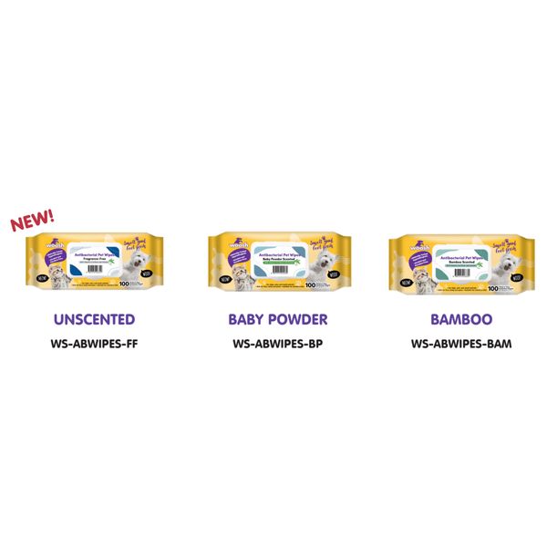 [mPets] Woosh Antibacterial Pet Wipes - Multiple Scents Available (100 Sheets) [LOCAL SG DELIVERY]