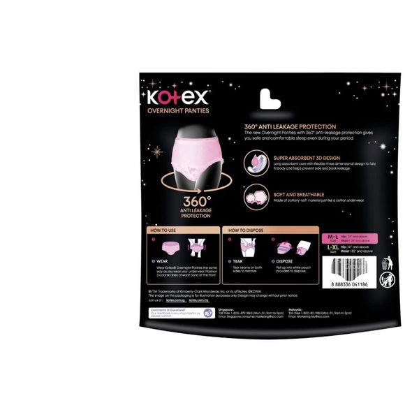 Kotex Overnight Pants 5's M/L/L/XL – view 2