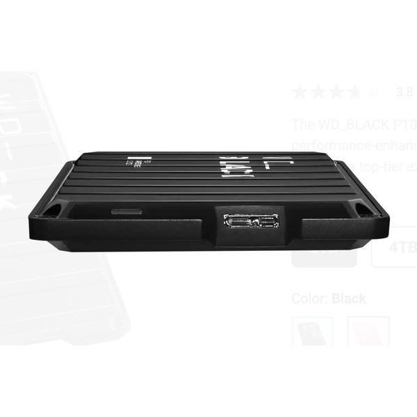 Western Digital Portable Hard Disk WD Black P10 Game Drive 2TB/4TB/5TB/6TB (USB 3.2 Gen 1) – view 3