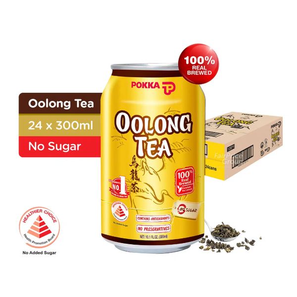 [mfoods] Bundle of 2 cartons Pokka Can Drink - Oolong Tea 300ml x 24 cans [LOCAL SG DELIVERY]