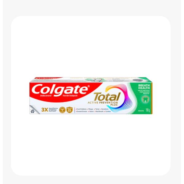 Colgate Total Charcoal/Fresh Mint/White/Breath Health 2 tubes x 150gm – view 2