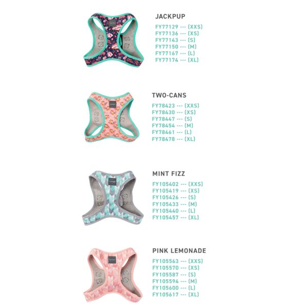 [mPets] FuzzYard XXS/XS/S/M/L/XL Step-In Harness for Pets [LOCAL SG DELIVERY]