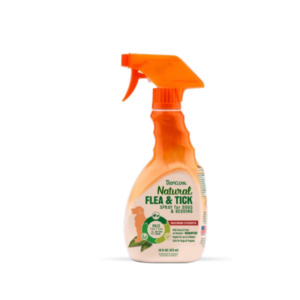 [mPets] TropiClean Natural Flea & Tick Pet/Home Spray 16 fl. oz/32 fl.oz [LOCAL SG DELIVERY]