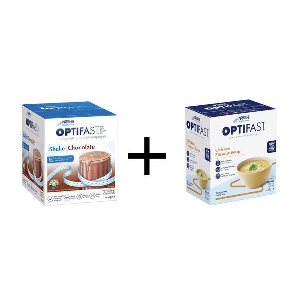 [mobileaid] NESTLE Optifast Chicken Soup (8 sachets x 53g) + Optifast Milk Shake Very Low Calorie (Weight Loss) Diet (12 sachets x 53g) (Chocolate/Strawberry/Vanilla) [LOCAL SG DELIVERY]