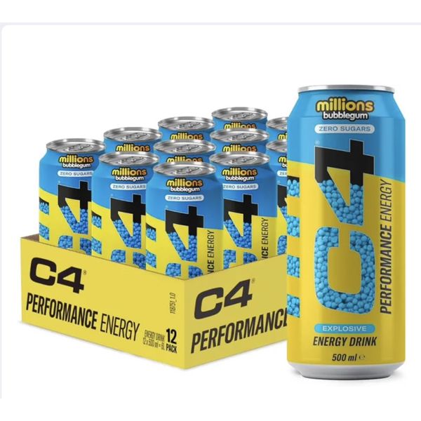 [mfoods] Cellucor C4 Original Energy Drink, Enhance Endurance, Performance and Muscle Support, Hydration, 16oz, 12 cans [LOCAL SG DELIVERY]