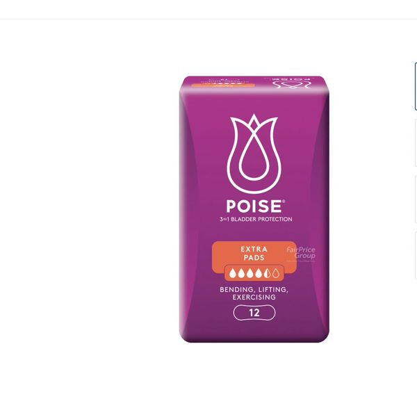 Poise Pad Regular 19cm/Extra Long 21.5cm/Regular 24.8cm/Extra 31.5cm/Super 27.6cm/36.5cm/Charcoal Extra Long/Charcoal Light…