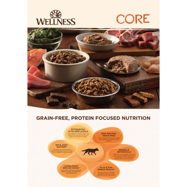 [mPets] Wellness Grain Free Dry Dog Food - Core Series - Varying Sizes & Puppy, SB, LB Available [LOCAL SG DELIVERY]