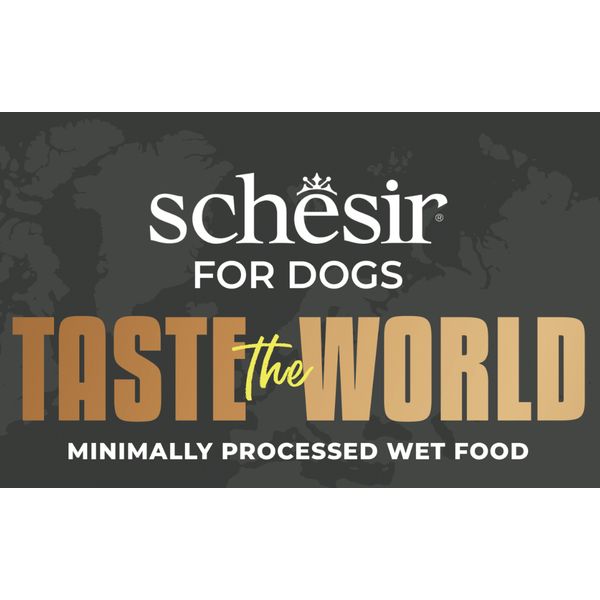 [mPets] Schesir Minimally Processed Canned Wet Dog Food - Taste the World Series (150g Tin) [LOCAL SG DELIVERY]