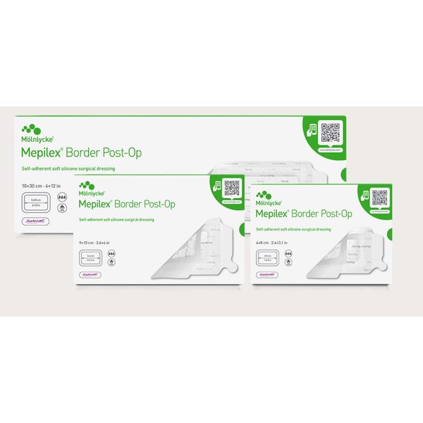 [mobileaid] Molnlycke Mepilex Border Post-Op 6x8cm/9x10cm/10x15cm/10x20cm/10x25cm/10x30cm 10's [LOCAL SG DELIVERY]