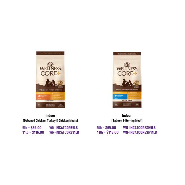 [mPets] Wellness CORE+ Dry Food (Grain-Free & Wholesome Grains) for Cats [LOCAL SG DELIVERY]