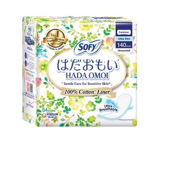 Sofy Hadaomoi 100% Cotton Liner 140mm Unscented 54's – view 2