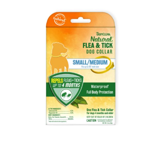 [mPets] TropiClean Natural Flea & Tick Dog (Small/Medium; Large)/Cat Collar (One Size) [LOCAL SG DELIVERY]