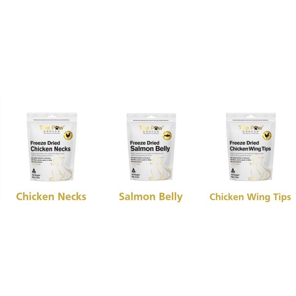 [mPets] The Paw Grocer Freeze Dried Single Protein Cat & Dog Treats (White label) 72g [LOCAL SG DELIVERY]
