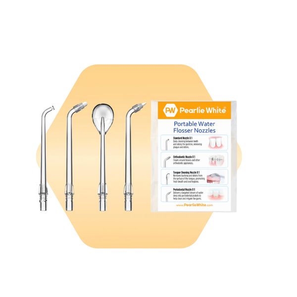 [mobileaid] Pearlie White Portable Water Flosser Replacement Nozzles [LOCAL SG DELIVERY]