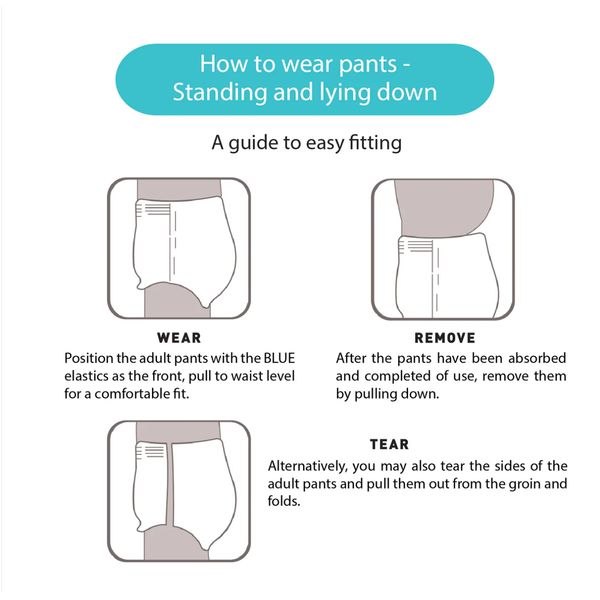 Absorba Nateen Super Pull Up Pants 10+1 pieces per pack Extra Large – view 2