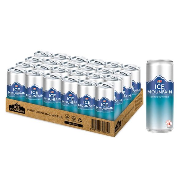 [mfoods] F&N Ice Mountain Pure Drinking Bottle Water 300ml x 24 cans [LOCAL SG DELIVERY]