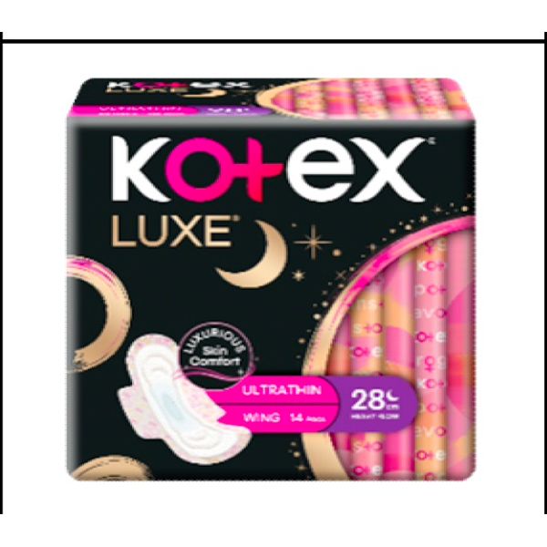 Kotex Luxe Ultra Thin Wing 23cm x 16s/ 28cm x 14's/32cm x 12's/28cm x 14's + 2's – view 2