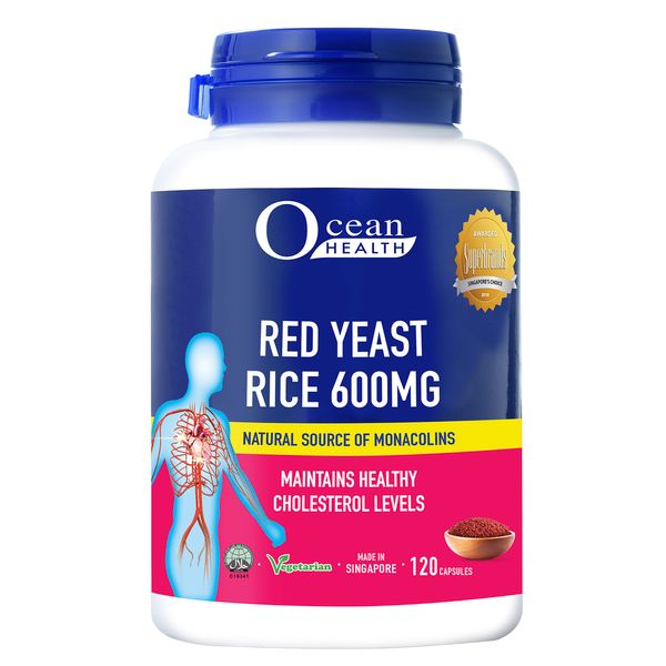 [mobileaid] Ocean Health Red Yeast Rice 600mg Capsule 120's [LOCAL SG DELIVERY]