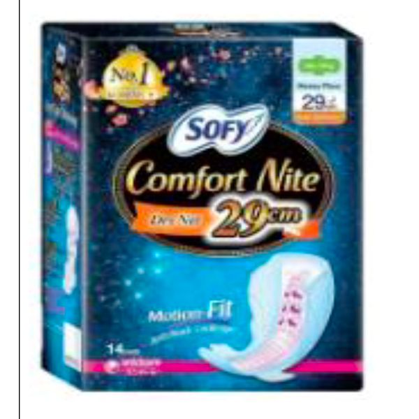 [mobileaid] Sofy Comfort Nite Slim Wing 29cm 14's/35.5cm 16's/42.5cm 8's (Side Gathers) [LOCAL SG DELIVERY]