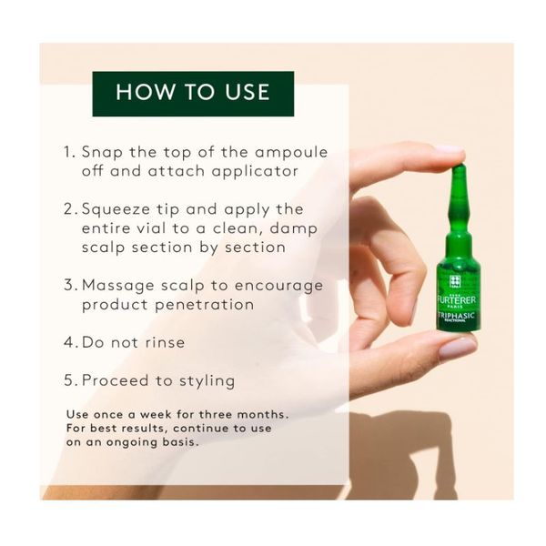 [Dermaceutica] Rene Furterer Triphasic Reactional Hair Loss Treatment - 5ml x 12vials [LOCAL SG DELIVERY]