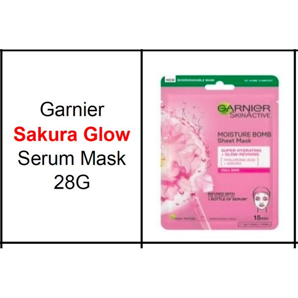 Garnier Hydra Bomb Pomegranate/Sakura Glow/Bright Complete Serum Mask 28gm – view 2
