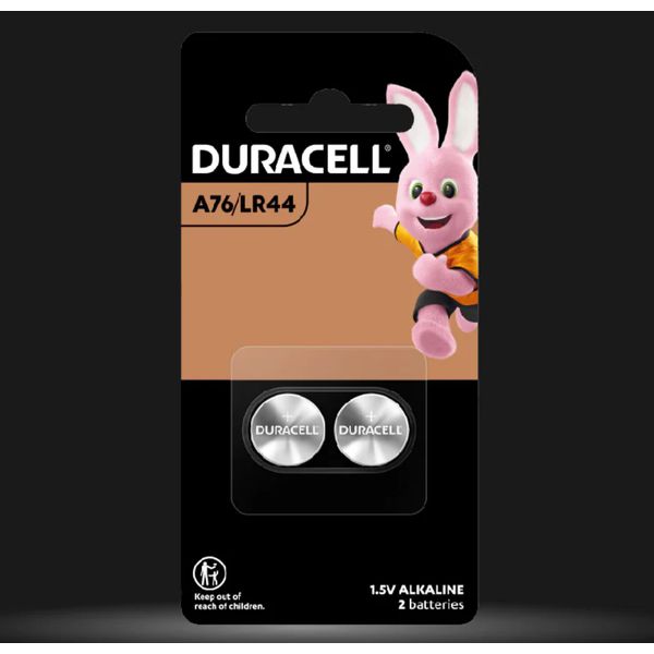 Duracell Specialty LR44 Alkaline Button Battery 1.5V, pack of 2