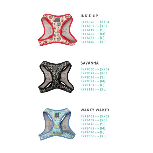 [mPets] FuzzYard XXS/XS/S/M/L/XL Step-In Harness for Pets [LOCAL SG DELIVERY]