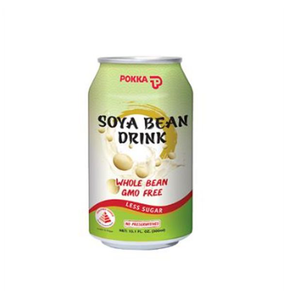 [mfoods] Bundle of 2 cartons Pokka Can Drink - Soya Bean Drink 300ml x 24 cans [LOCAL SG DELIVERY]