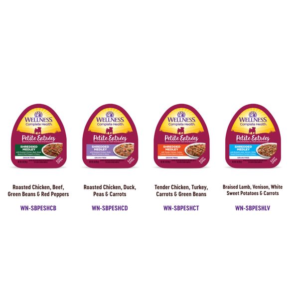 [mPets] Wellness Shredded Medley/Mini Filets/Casserole Wet food for Dogs [LOCAL SG DELIVERY]