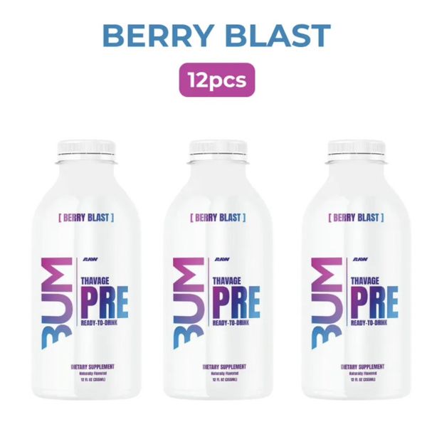 [mfoods] Raw Nutrition Cbum Series Thavage, Pre Workout Drink, Maximize Energy Levels, Various Flavors, 12pcs [LOCAL SG DELIVERY]