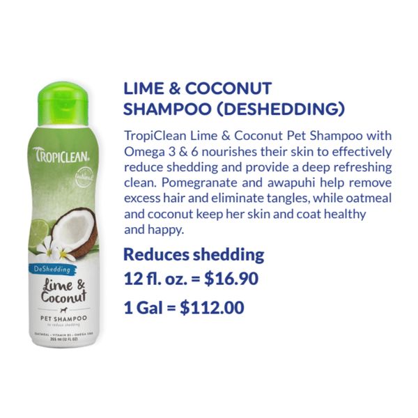 [mPets] TropiClean Gentle Coconut/Awapuhi/Berry/Lime Coconut Shampoo for Pets [LOCAL SG DELIVERY]