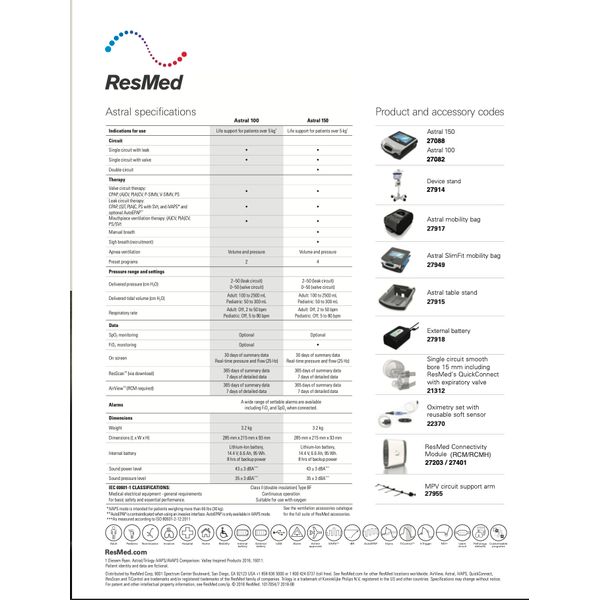 [mtech] Resmed Astral 100 [LOCAL SG DELIVERY]
