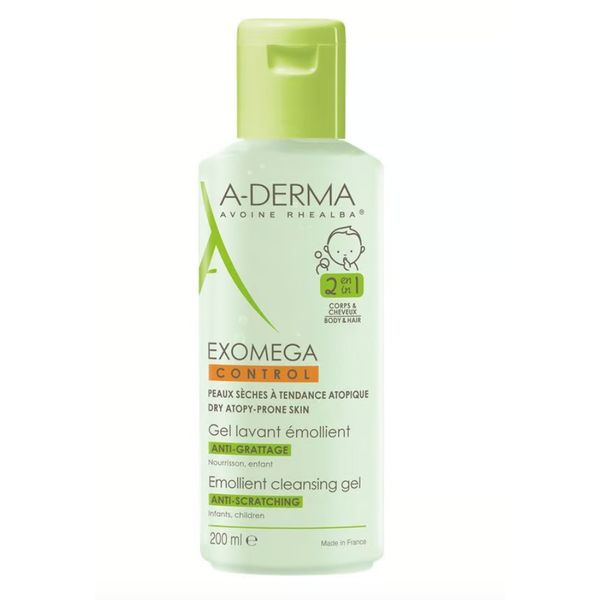 [Dermaceutica] A-Derma Exomega Control Emollient Cleansing Gel 200ml [LOCAL SG DELIVERY]
