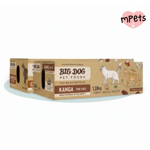[mPets] Big Dog Cat Barg (1.38kg) Chicken/Turkey/Kangaroo