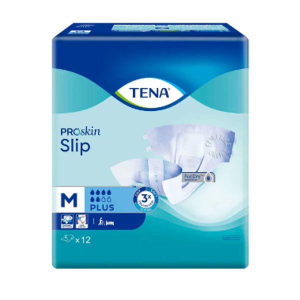 [mobileaid] TENA PROskin Slip Plus M 12's per pack [LOCAL SG DELIVERY]