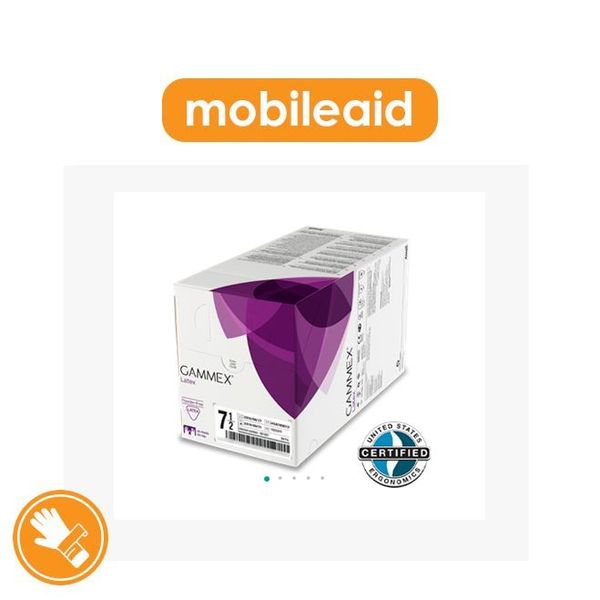 [mobileaid] Ansell Gammex Latex Powdered Sterile Gloves Size 6.5 (10 pcs in a box) [LOCAL SG DELIVERY]